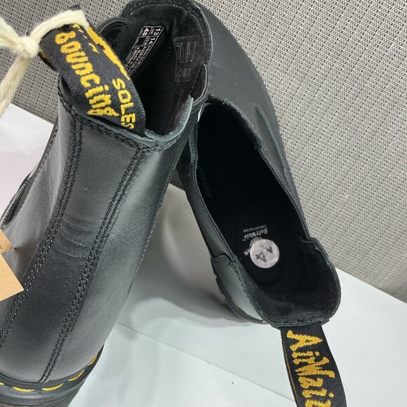 Dr Marten’s Audrick Nappa Leather Men's Size 14 Platform Chelsea Boots Black - Picture 5 of 9